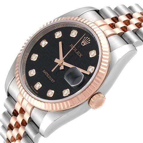 rolex datejust 36mm stainless steel and rose gold|rolex datejust 36 everose gold.